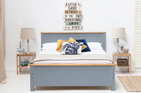 Rostherne Farmhouse Grey Wooden Bed