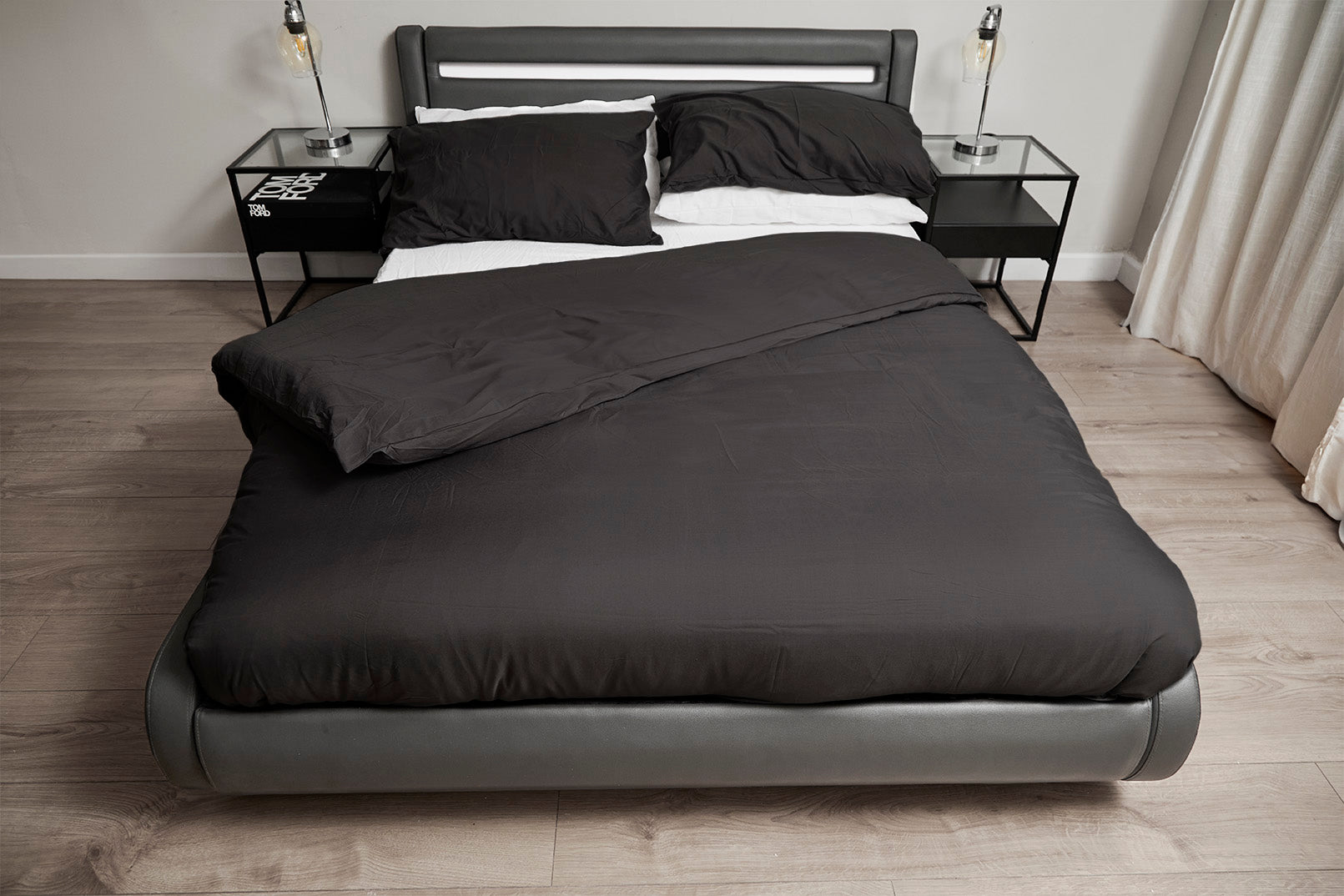 Seville Grey LED Bed