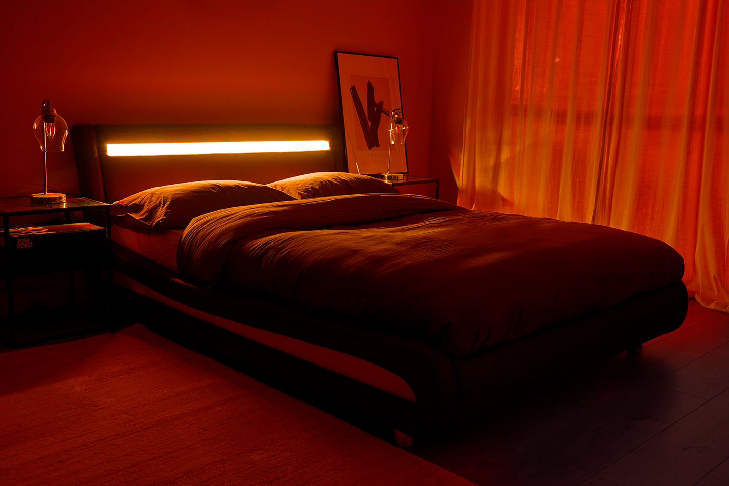 Seville Black LED Bed