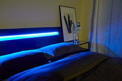 Seville Grey LED Bed
