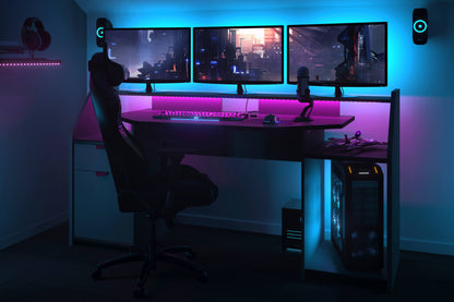 Large Set Up LED Gaming Desk