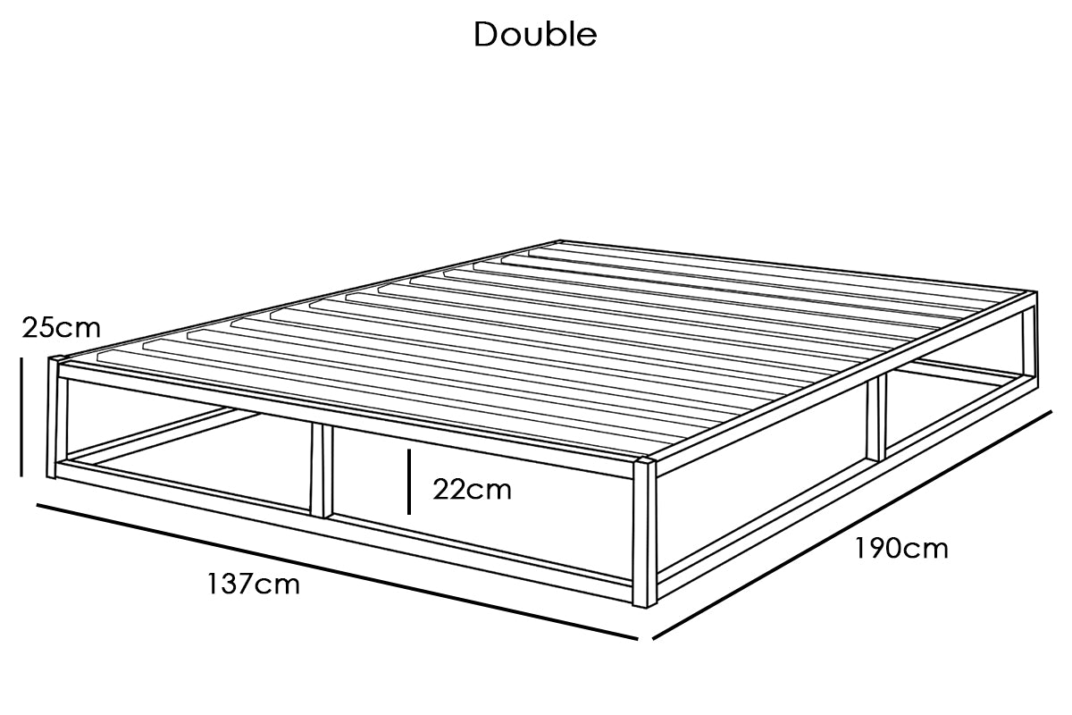 Amersham Black Platform Metal Bed