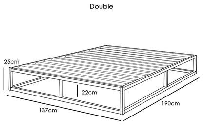 Amersham Black Platform Metal Bed