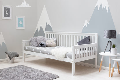 Bylthe White Wooden Single Day Bed