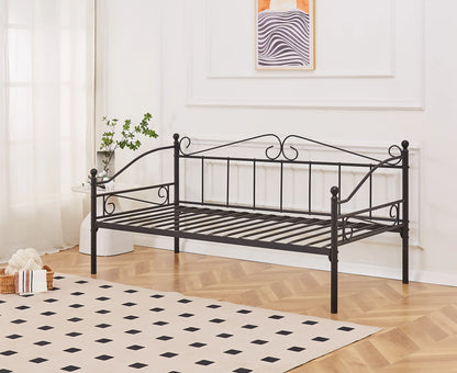Ashford Vintage Black Metal Day Bed Frame