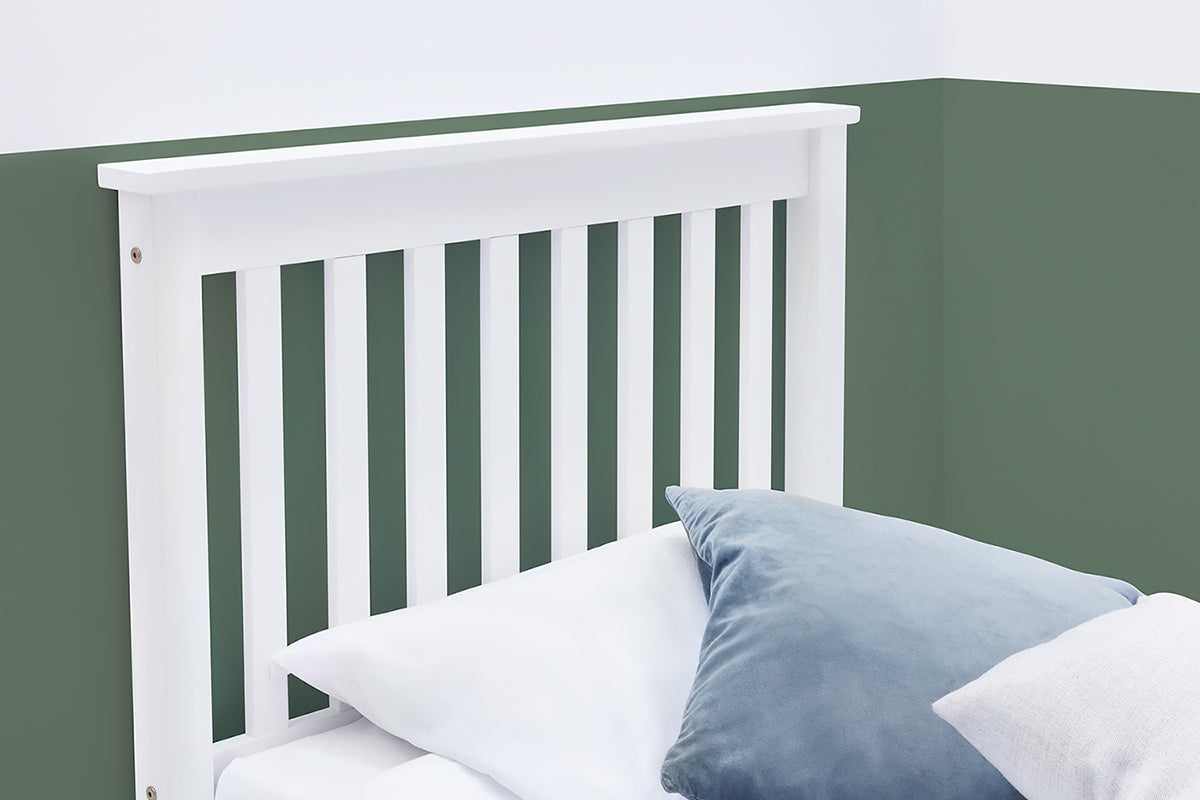 Disley Classic White Wooden Bed