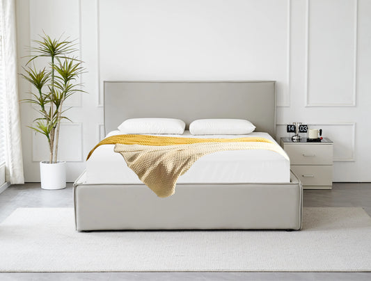 Hathern Grey Ottoman Bed