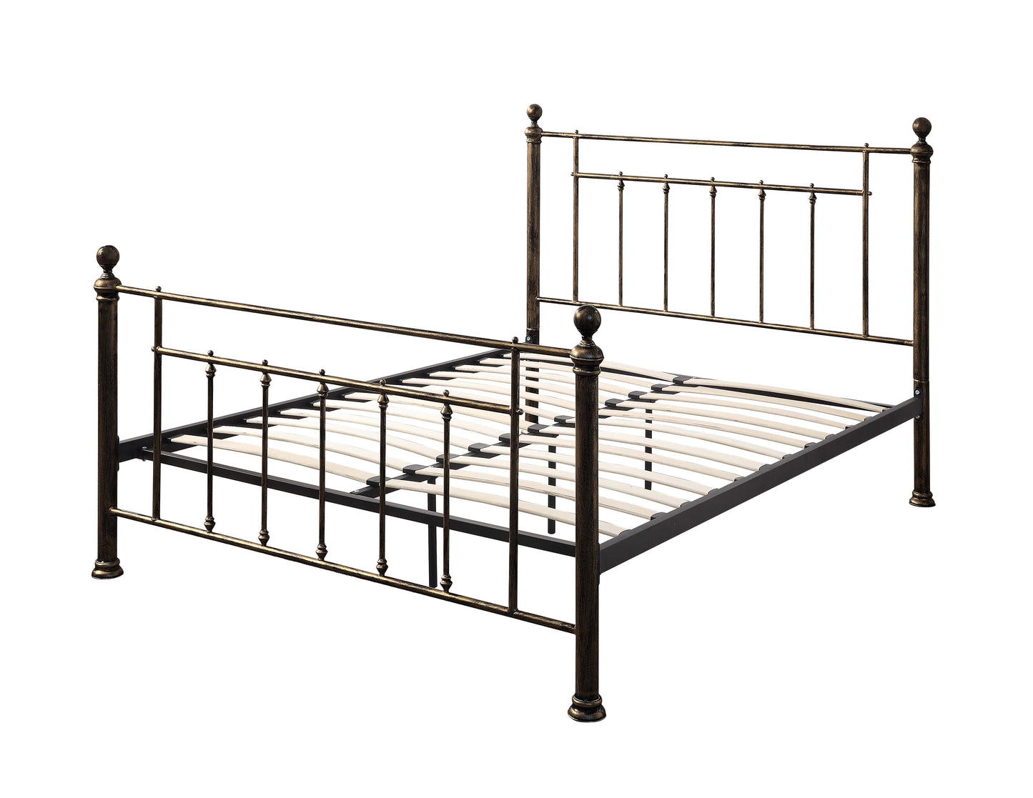 Harpenden Brushed Gold Metal Bed