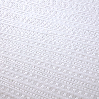 Bedford White Waffle Duvet Set