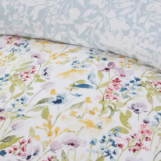 Spring Flowers Reversible Printed Duvet Set