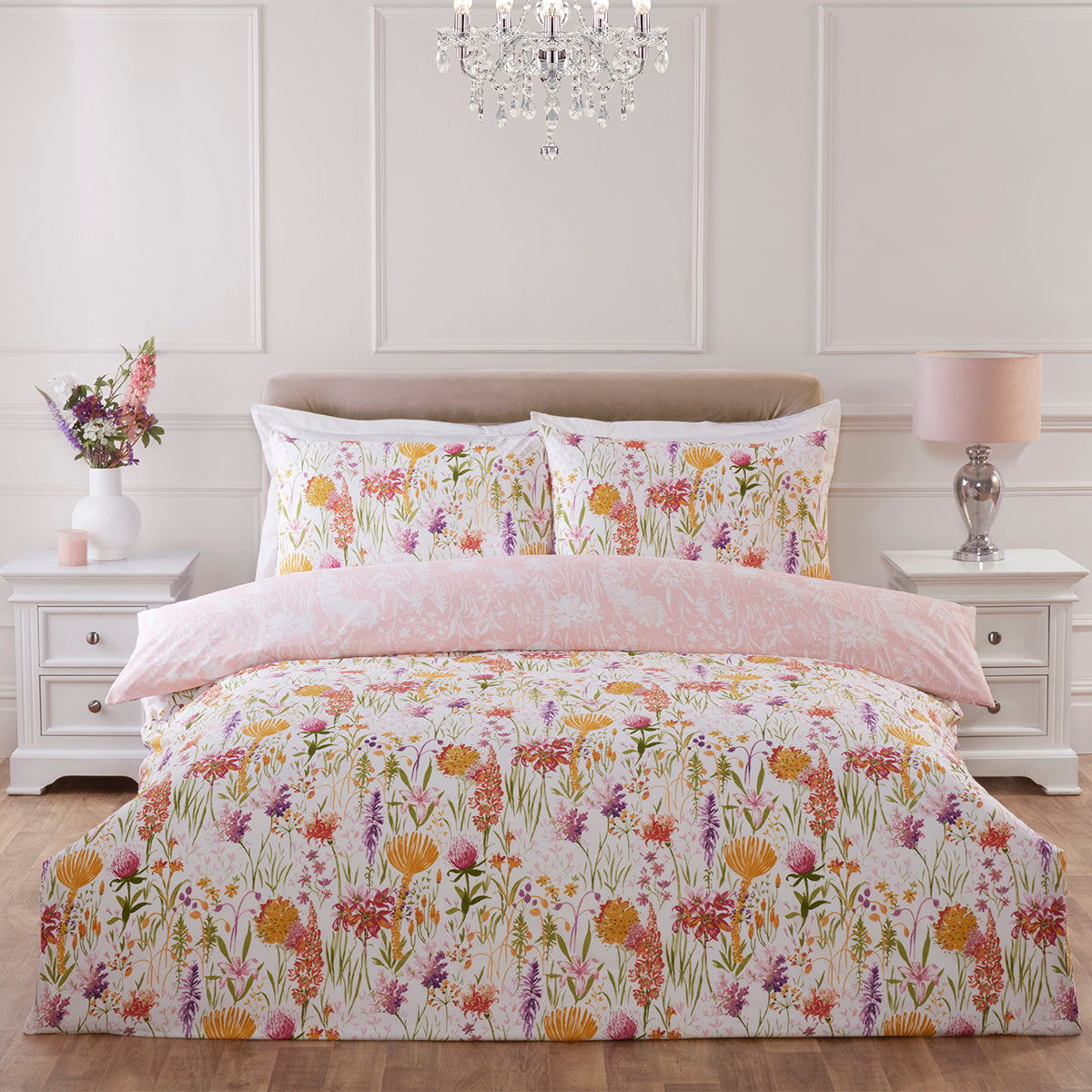 Lily Multi Floral Print Duvet Set