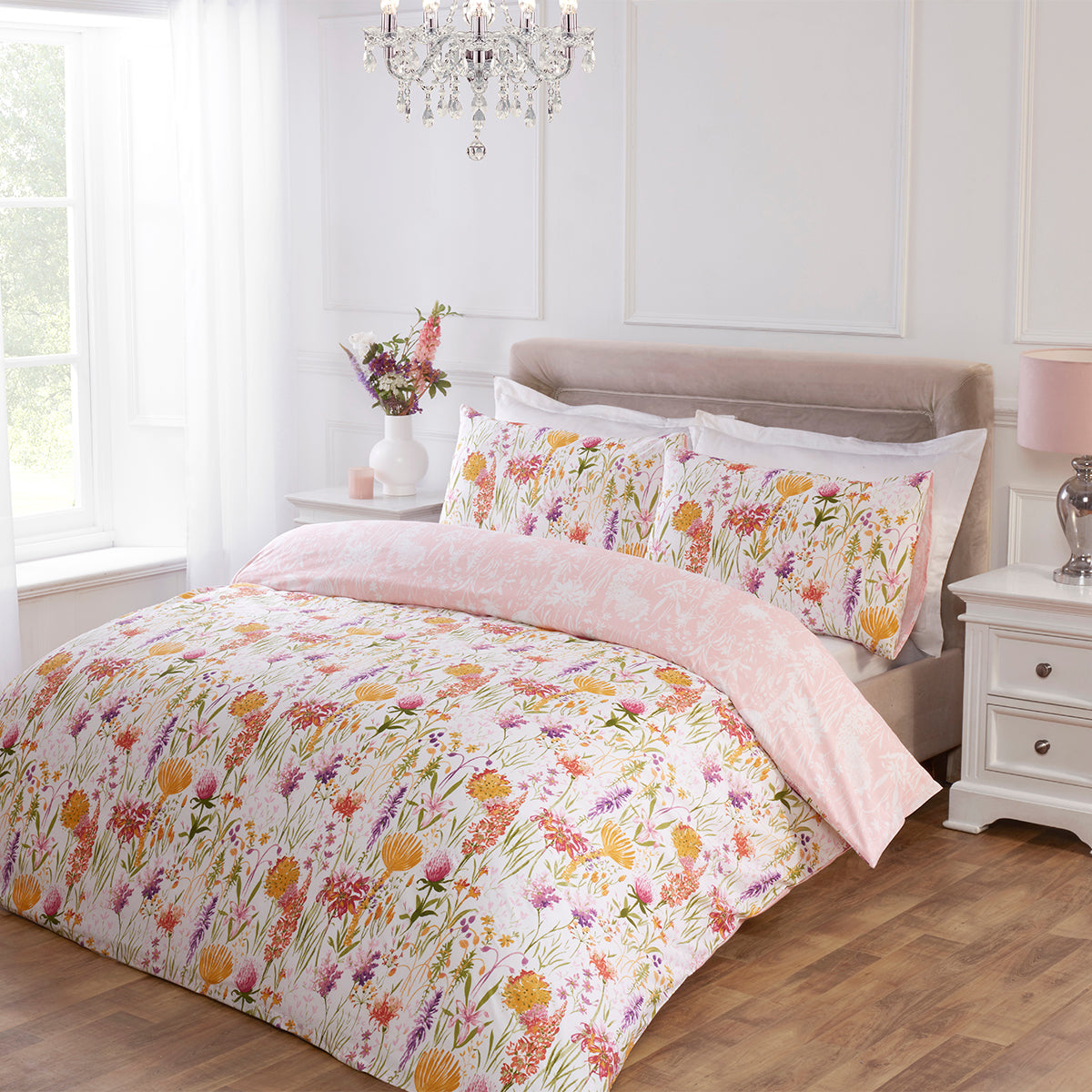 Lily Multi Floral Print Duvet Set