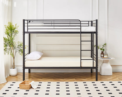 Newby Industrial Black Metal Bunk Bed