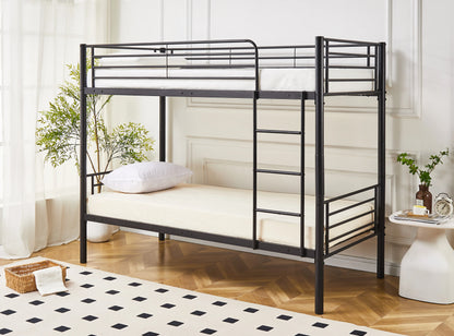 Newby Industrial Black Metal Bunk Bed