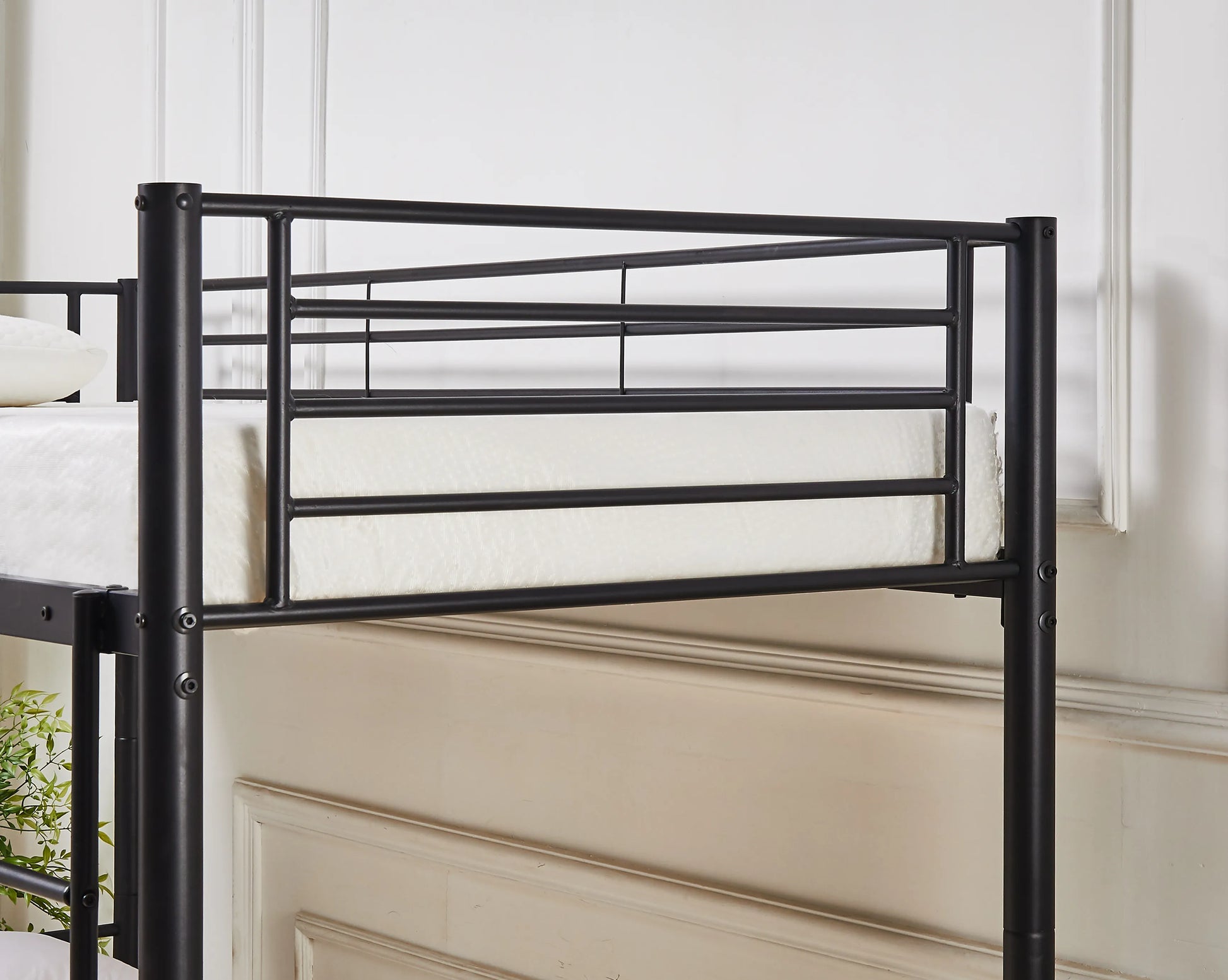 Newby Industrial Black Metal Bunk Bed