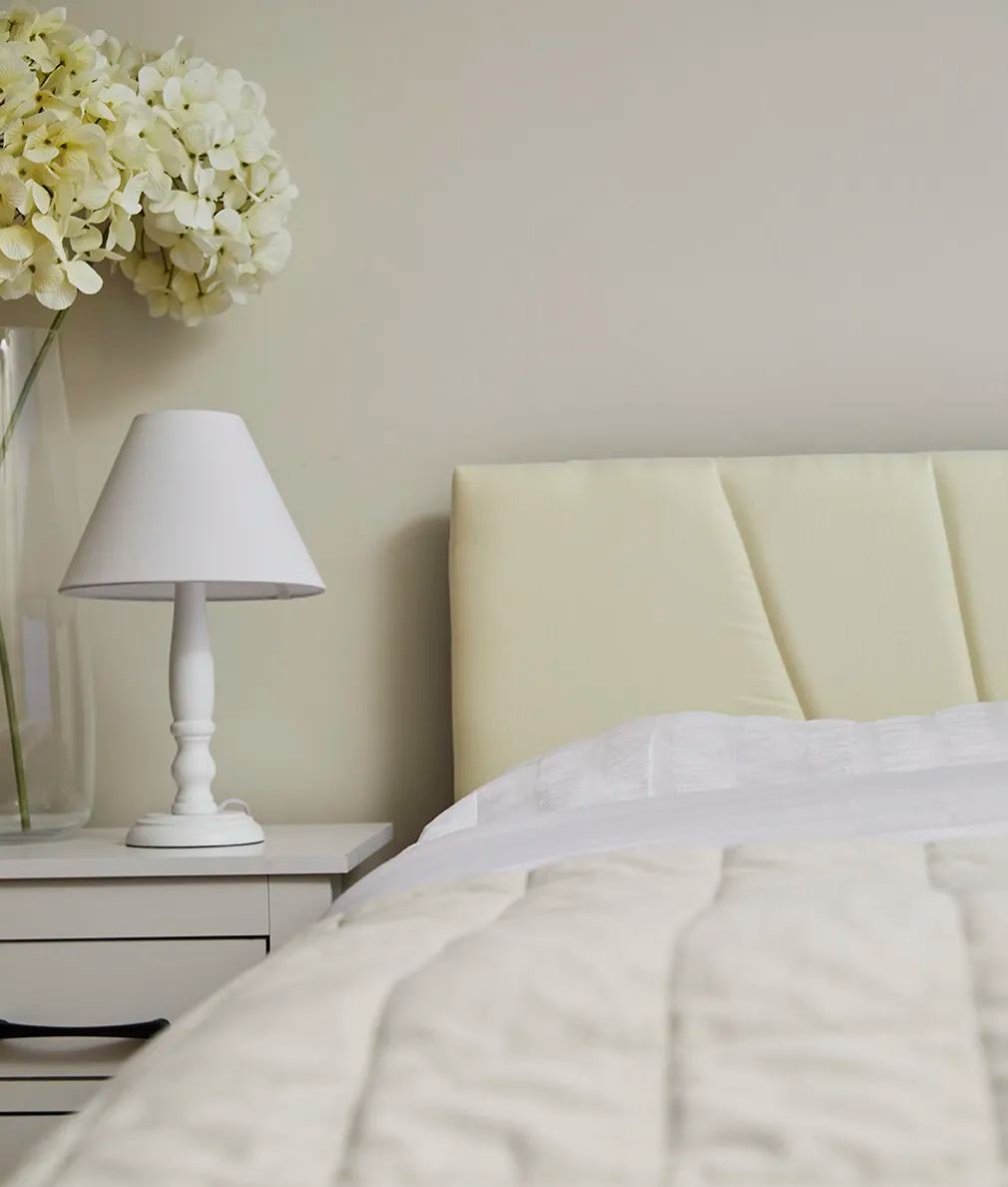 Newtown Cream Fabric Bed