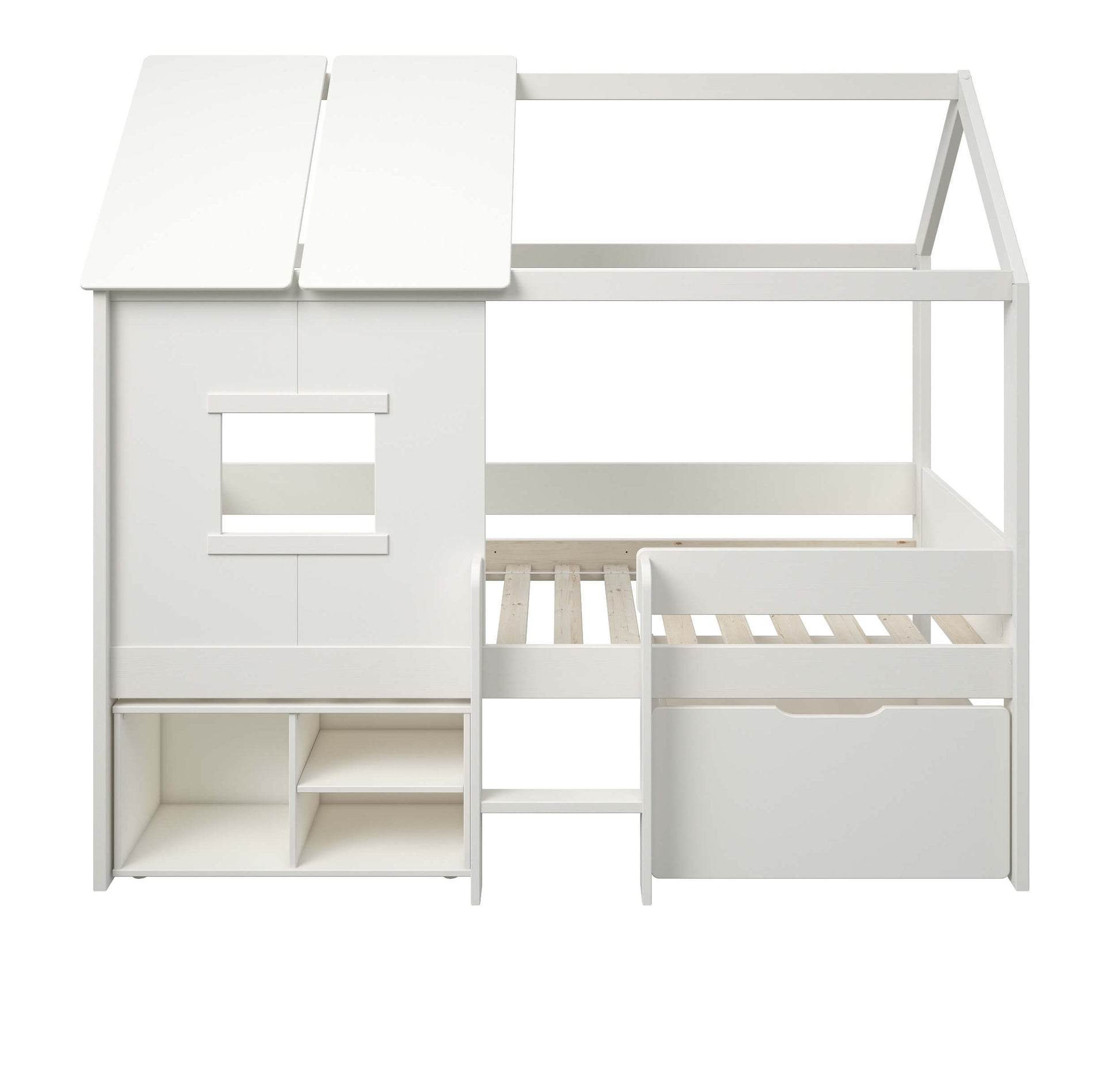 Ordi Mini Playhouse Mid Sleeper Bed with Storage