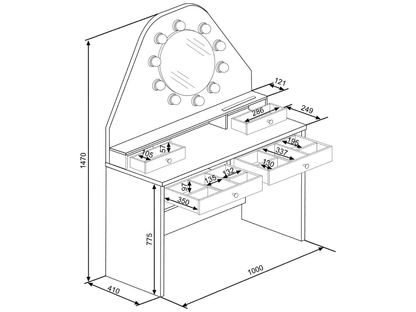 Star Dressing Table & Beauty Bar