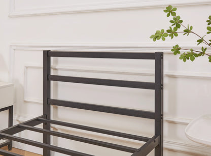 Taylor Minimalist Black Metal Bed Frame