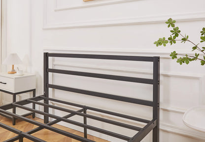 Taylor Minimalist Black Metal Bed Frame