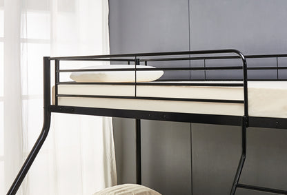 Triple Sleeper Black Metal Bunk Bed
