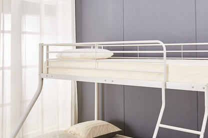 Triple Sleeper White Metal Bunk Bed