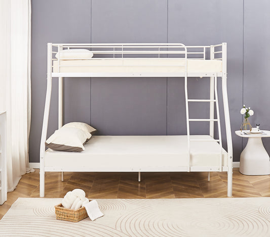 Triple Sleeper White Metal Bunk Bed