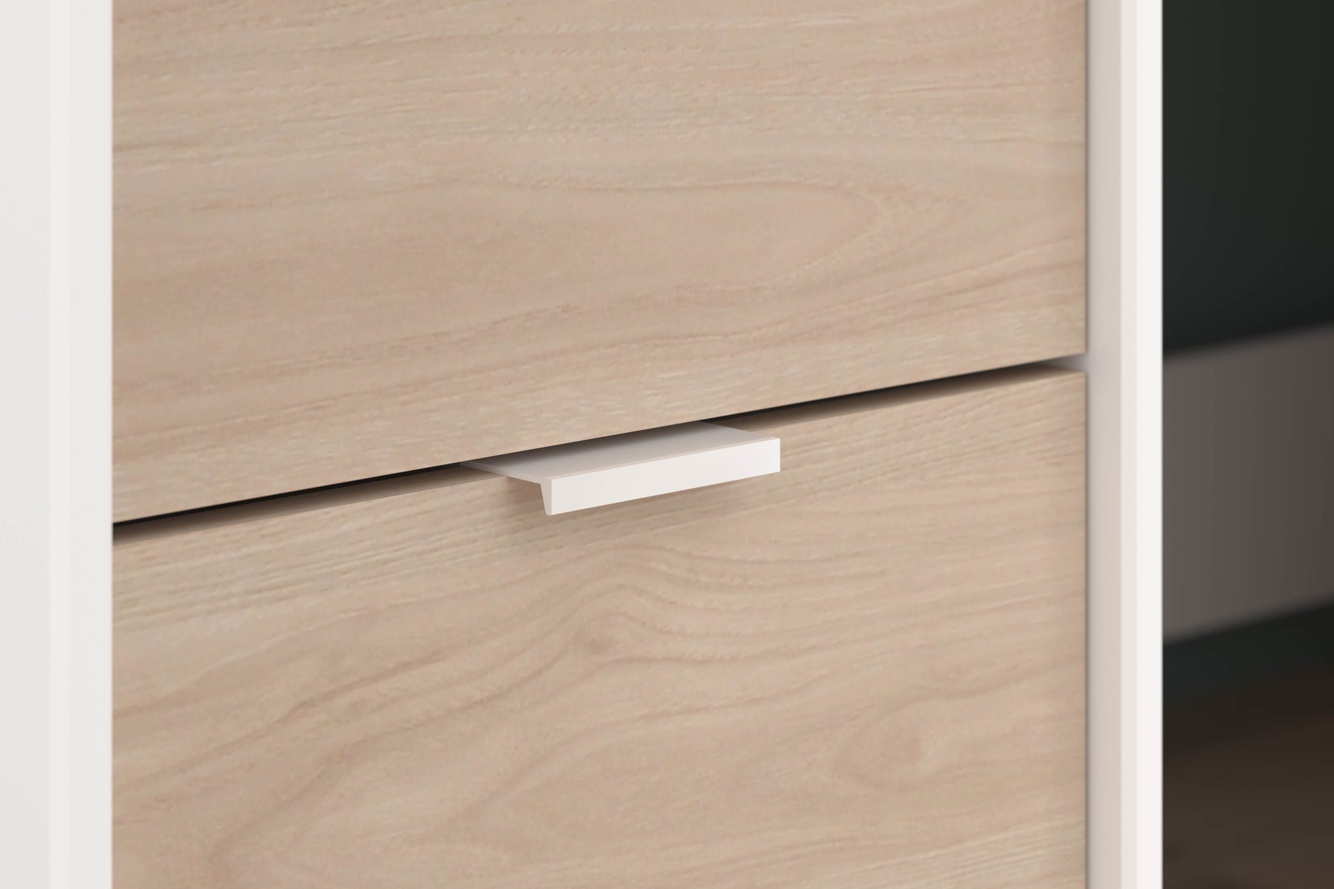 Tom Junior High Sleeper Bed, White & Natural