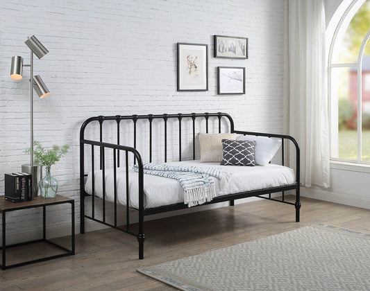 York Industrial Black Metal Day Bed