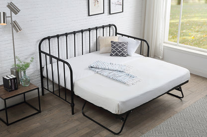 York Industrial Black Metal Day Bed