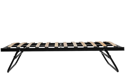 Black Fold Away Metal Trundle Guest Bed Frame