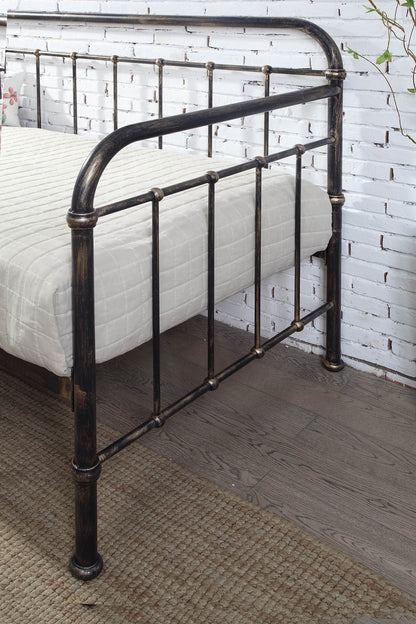 Harlow Brushed Antiqued Metal Day Bed With Trundle