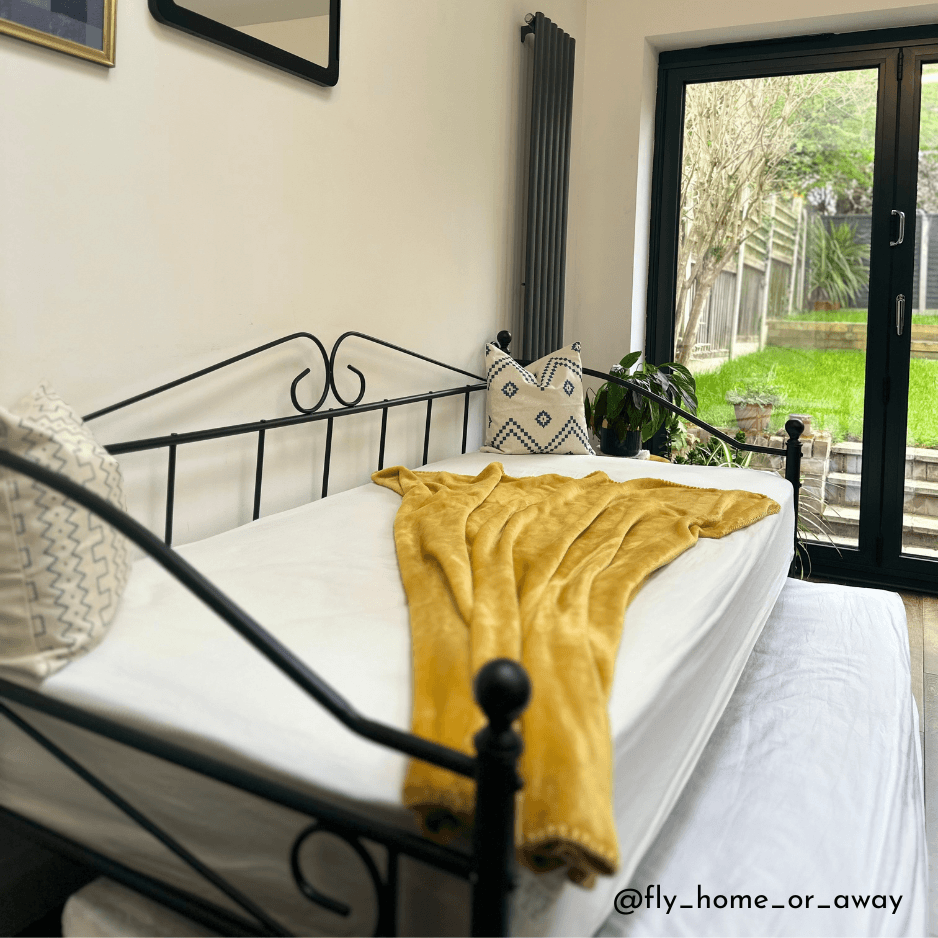 Ashford Vintage Black Metal Day Bed Frame