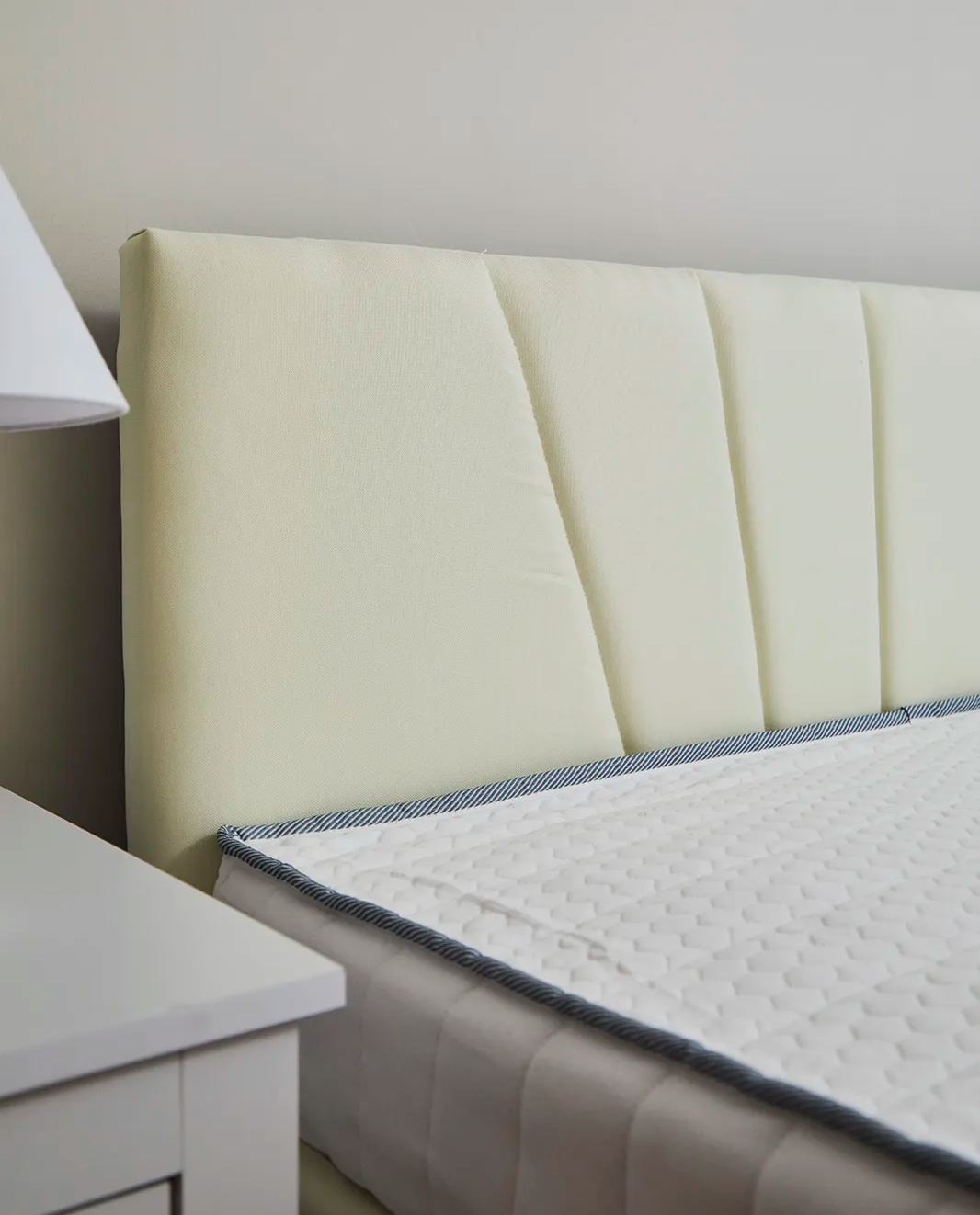 Newtown Cream Fabric Bed