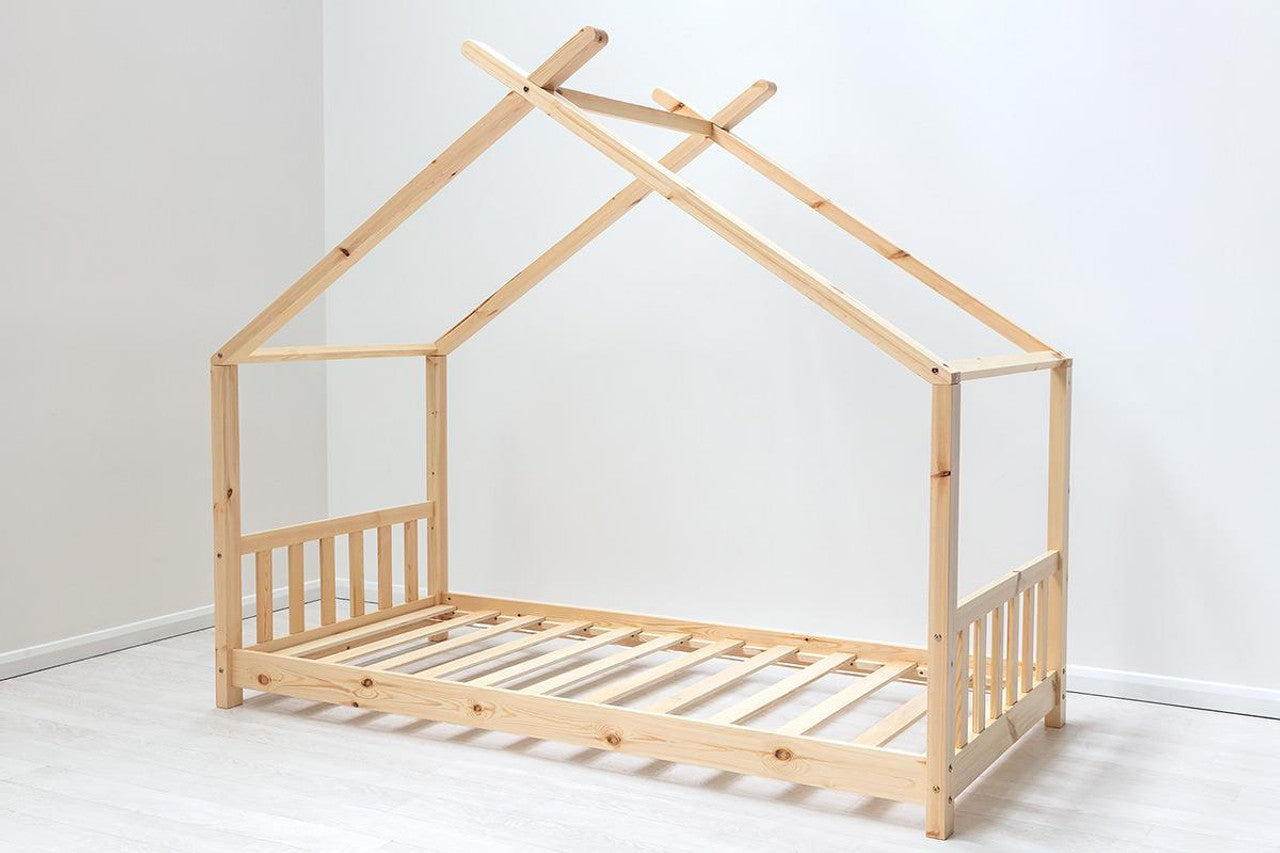 Kids Canopy Pine House Bed