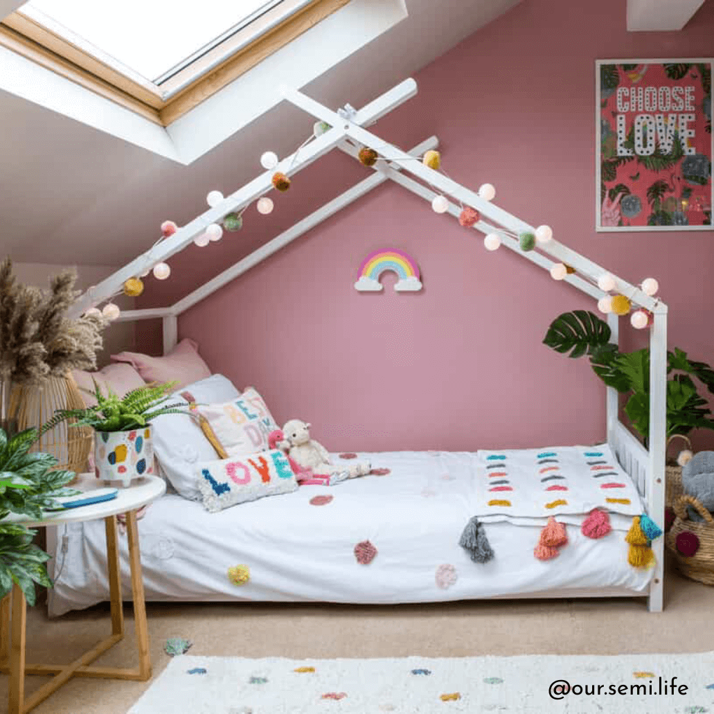 Kids Canopy White House Bed