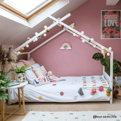 Kids Canopy White House Bed