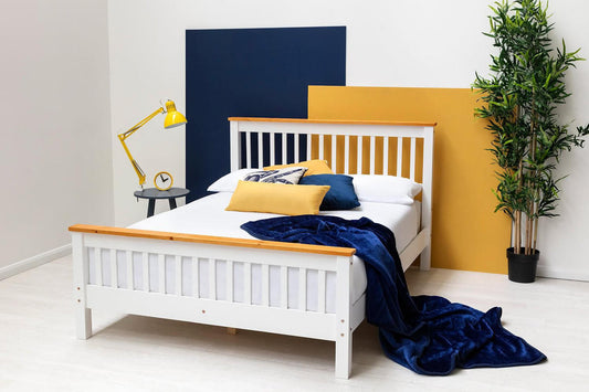 Pickmere Farmhouse White Wooden Bed