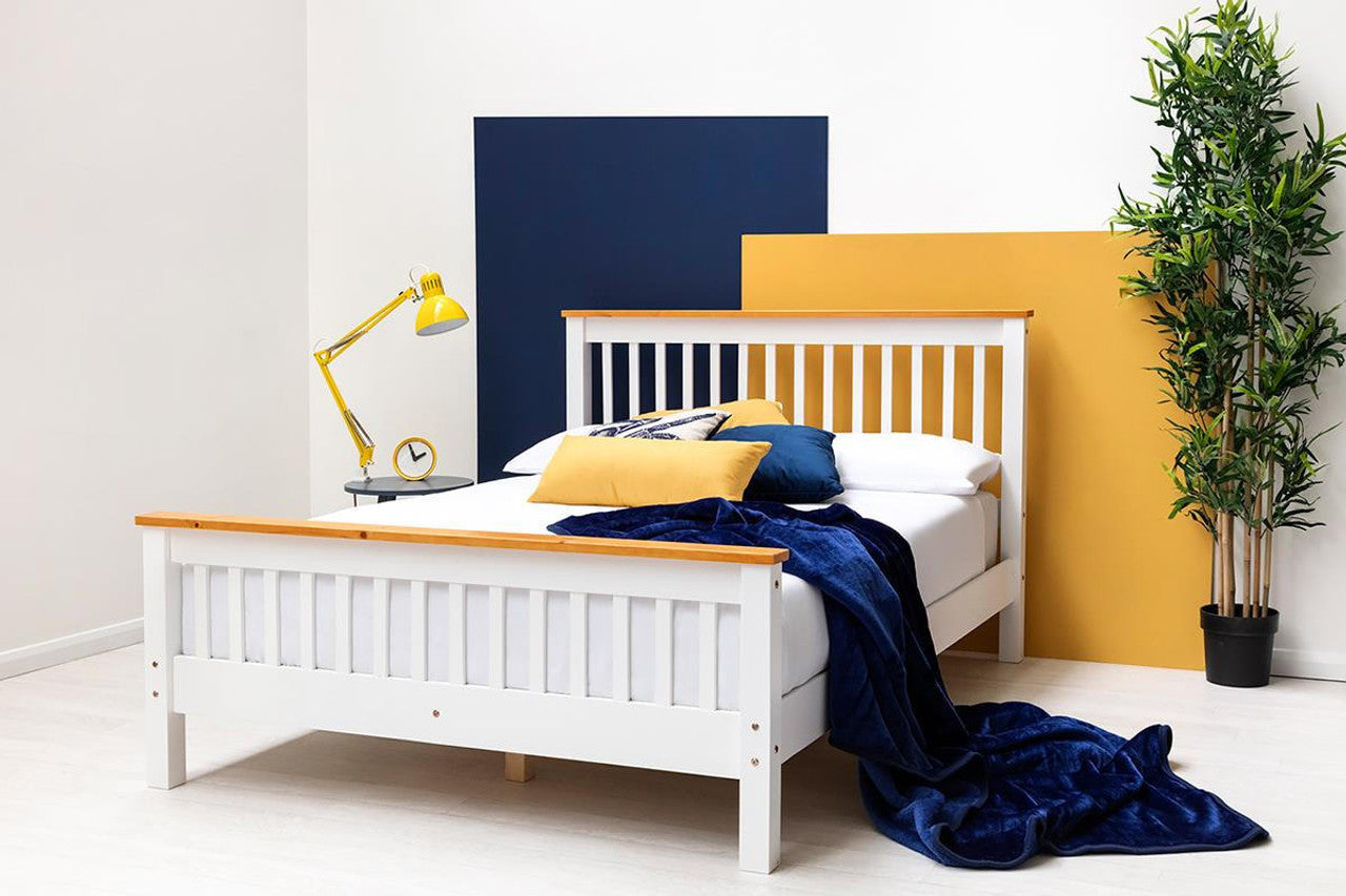 Pickmere Farmhouse White Wooden Bed