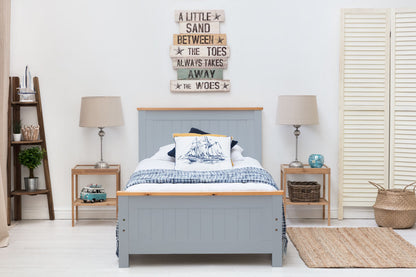 Rostherne Farmhouse Grey Wooden Bed