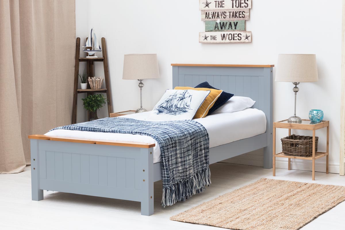 Rostherne Farmhouse Grey Wooden Bed